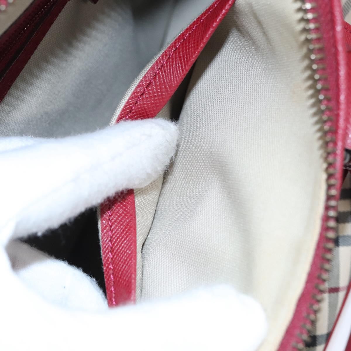 Burberry Nova Check Handbag Nova Check Canvas and leather, BEIGE, CANVAS, Handbag