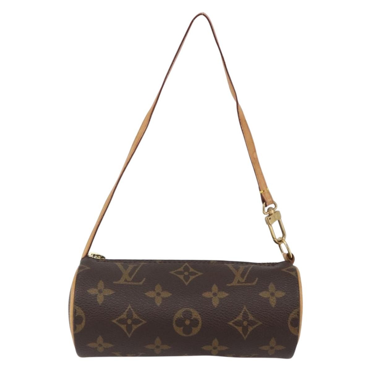 Louis Vuitton Papillon Pochette Monogram Canvas, BROWN, CANVAS, Handbag
