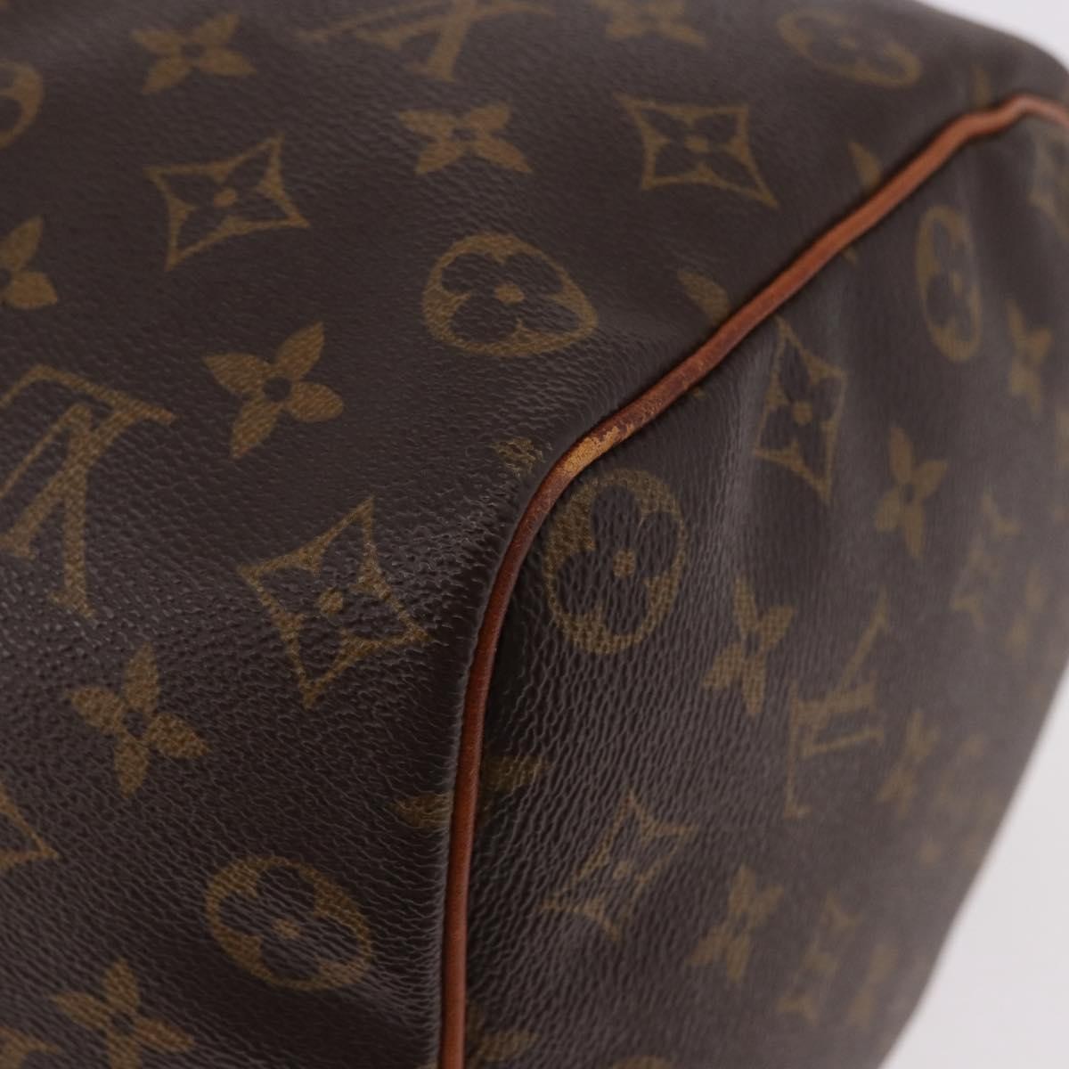 Louis Vuitton Speedy Handbag Monogram Canvas, Brown, Canvas, Handbag
