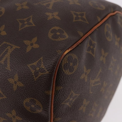 Louis Vuitton Speedy Handbag Monogram Canvas, Brown, Canvas, Handbag
