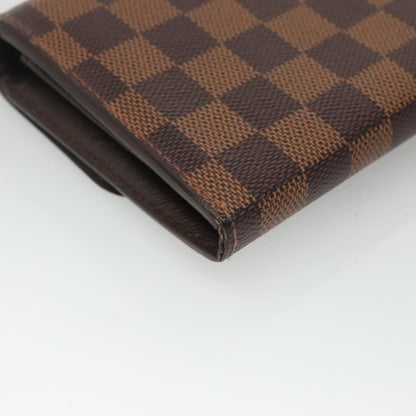 Louis Vuitton Sistina Wallet Damier, BROWN, CANVAS, Wallets
