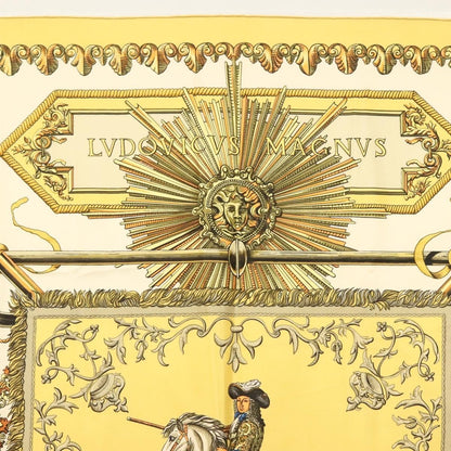 Hermes Carré 90 Silk multicolor, YELLOW, SILK, Scarve & shawl