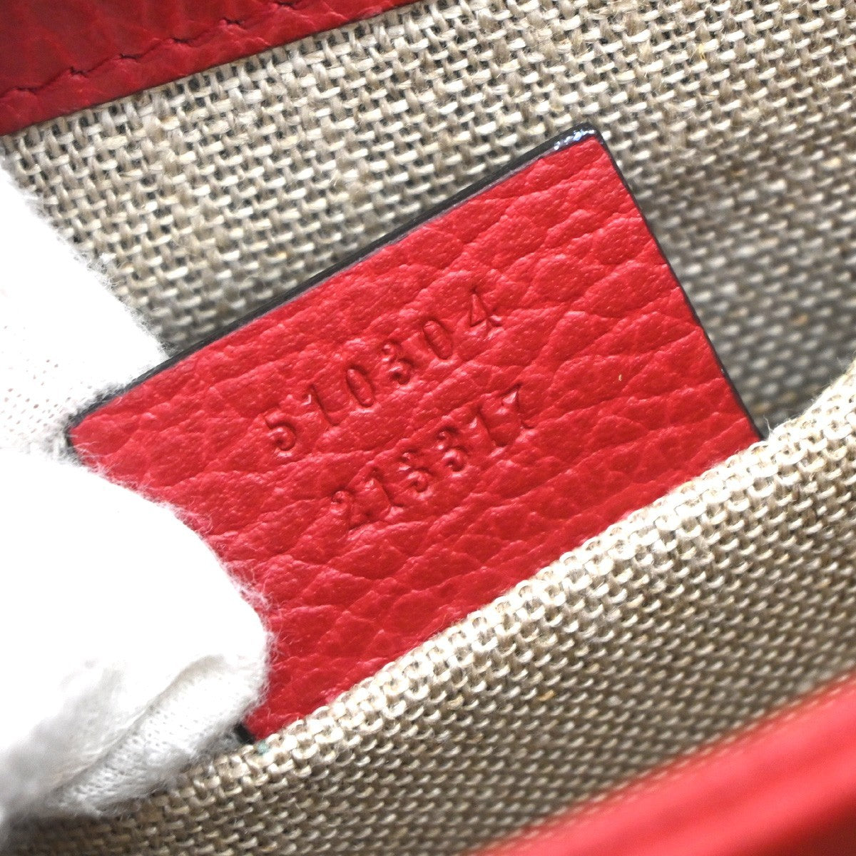 Gucci Interlocking Shoulder Bag Leather, RED, LEATHER, Shoulder bag