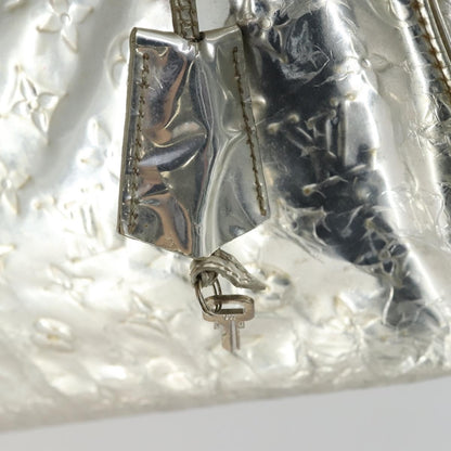 Louis Vuitton Speedy Handbag Monogram Vernis, SILVER, PATENT_LEATHER, Handbag