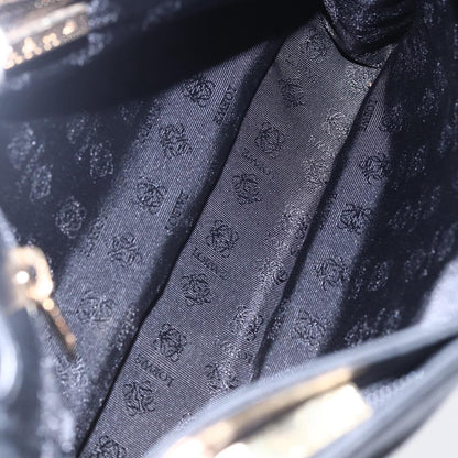 Loewe Anagram Shoulder Bag Leather, BLACK, LEATHER, Shoulder bag