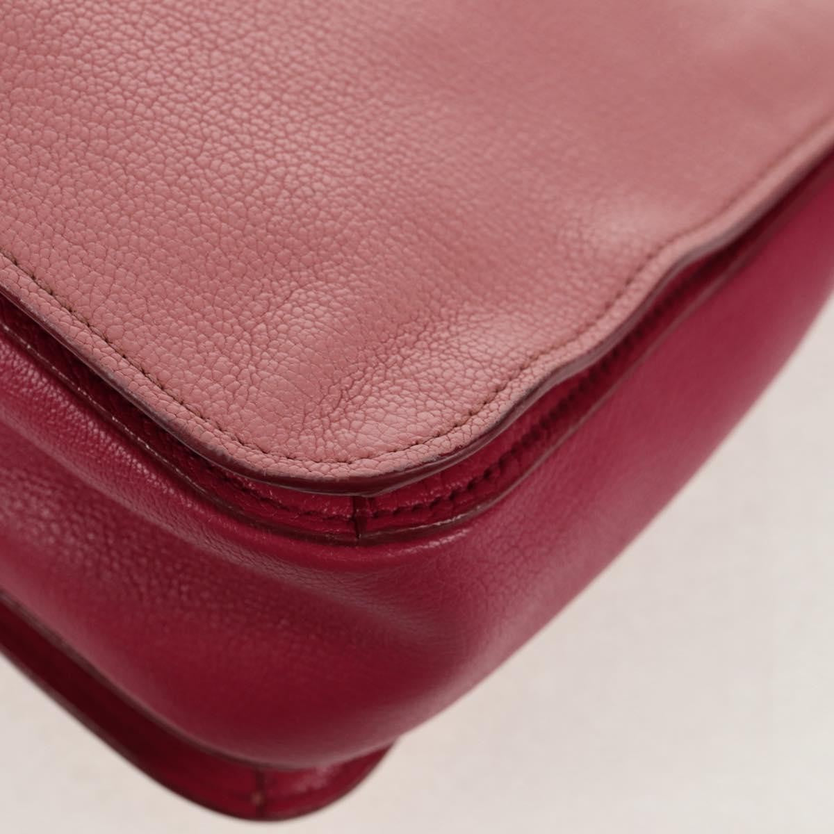 Miu Miu Madras Convertible Lock Tote Leather, PINK, LEATHER, Handbag