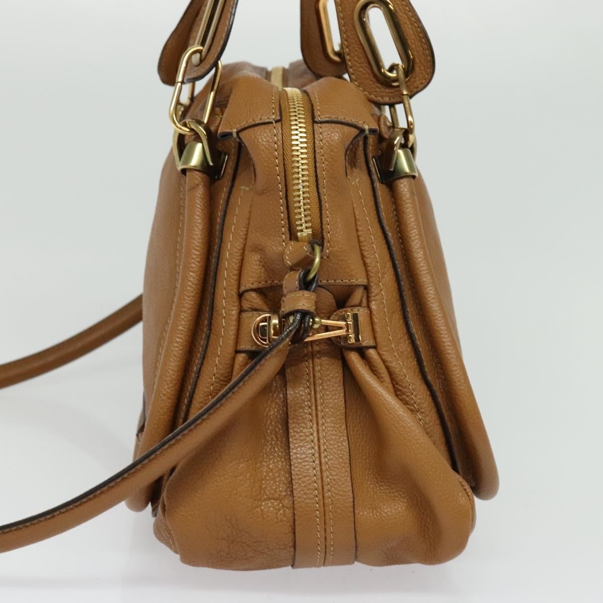 Chloe Darryl Hobo Leather, BROWN, LEATHER, Handbag