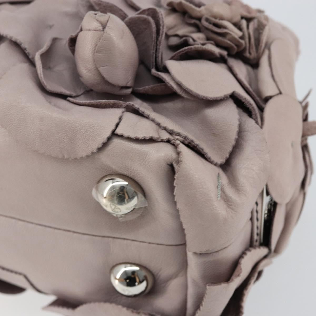 Valentino Garavani Rose Handbag Leather, PURPLE, LEATHER, Handbag