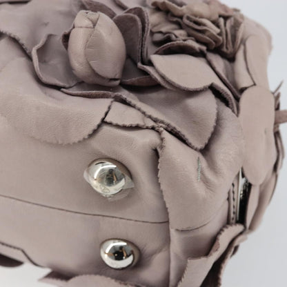 Valentino Garavani Rose Handbag Leather, PURPLE, LEATHER, Handbag