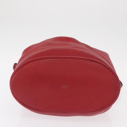 Hermes Market Handbag Leather, RED, LEATHER, Shoulder bag