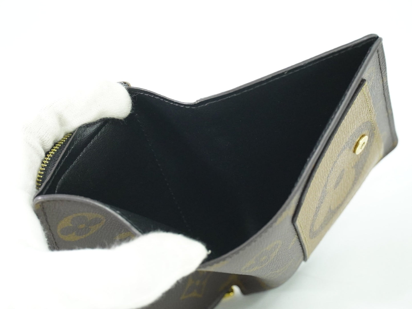 Louis Vuitton Juliette Wallet Reverse Monogram Canvas, BROWN, CANVAS, Wallets