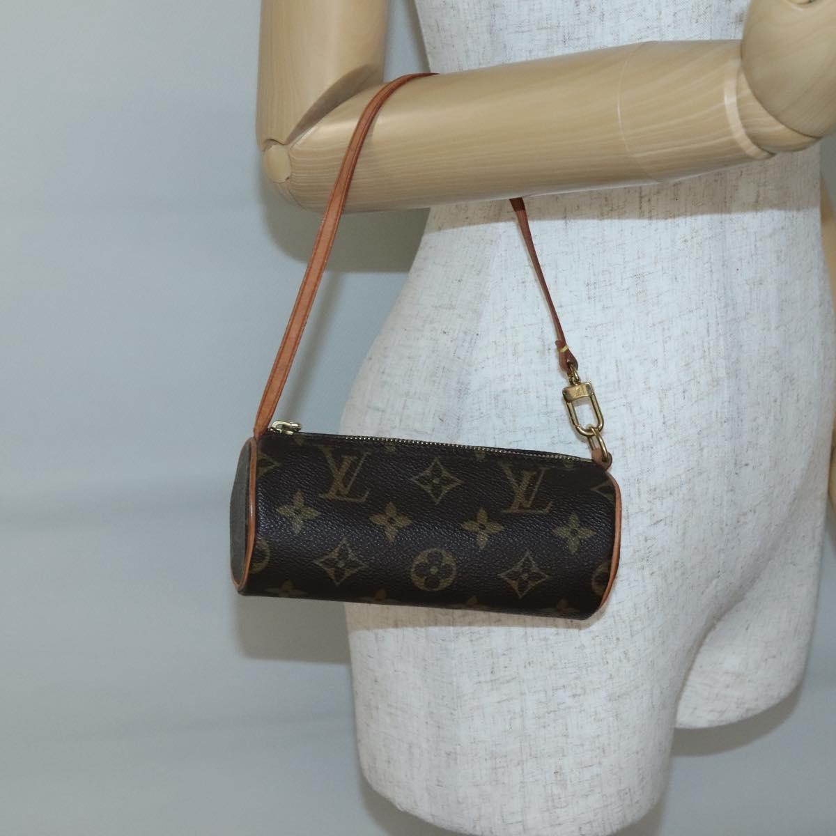Louis Vuitton Papillon Pochette Monogram Canvas, BROWN, CANVAS, Handbag