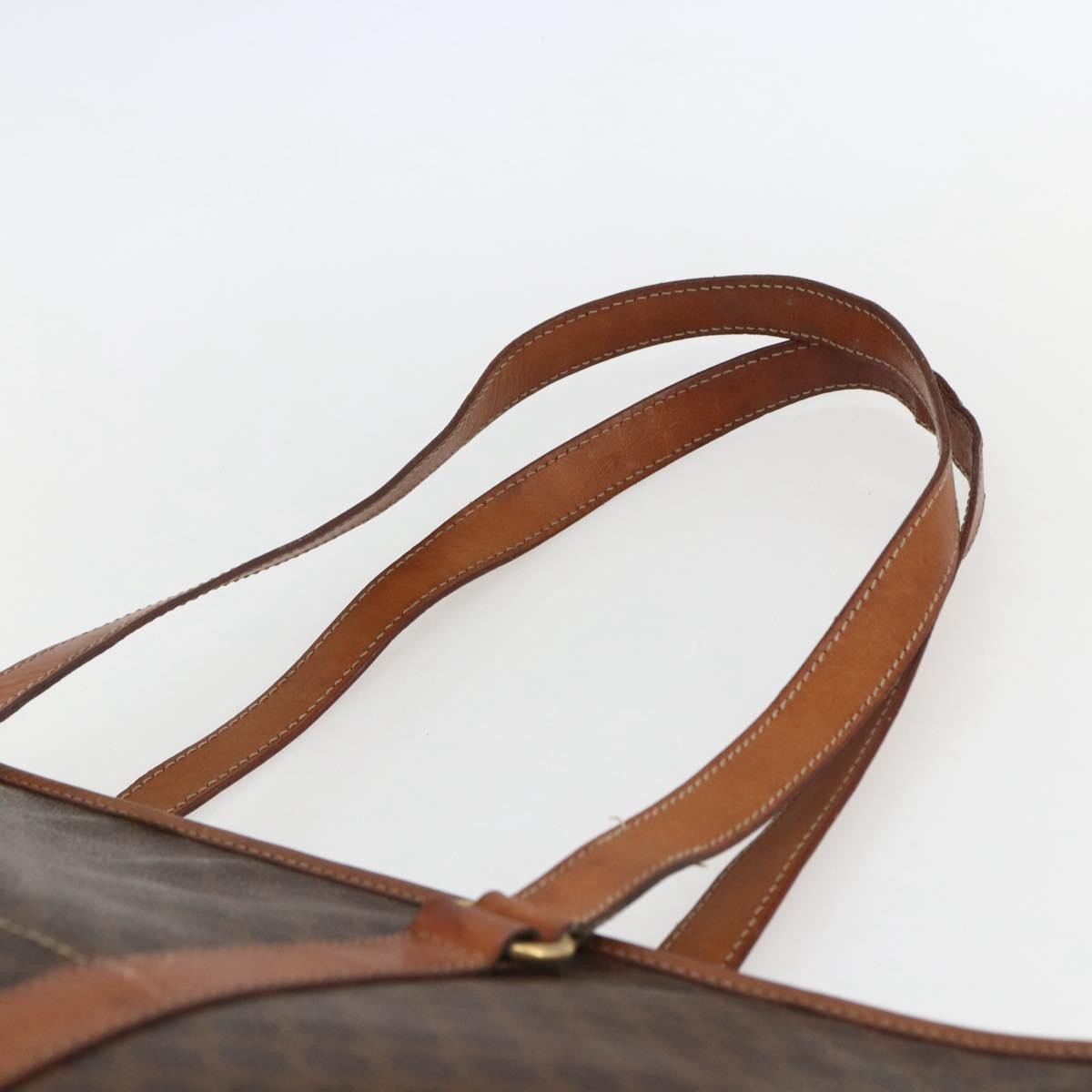 Celine Vintage Macadam Tote bag Canvas, BROWN, CANVAS, Tote bag