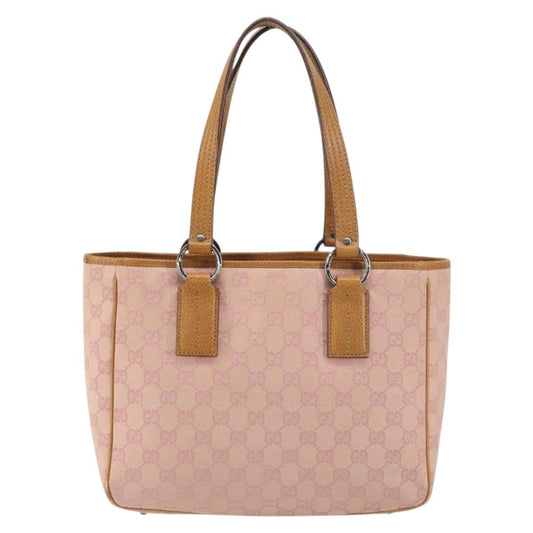 Gucci Vintage Open Tote GG Canvas, PINK, CANVAS, Tote bag