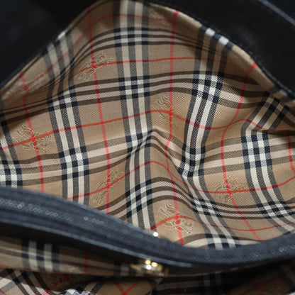 Burberry Vintage Handbag Leather, BLACK, LEATHER, Handbag