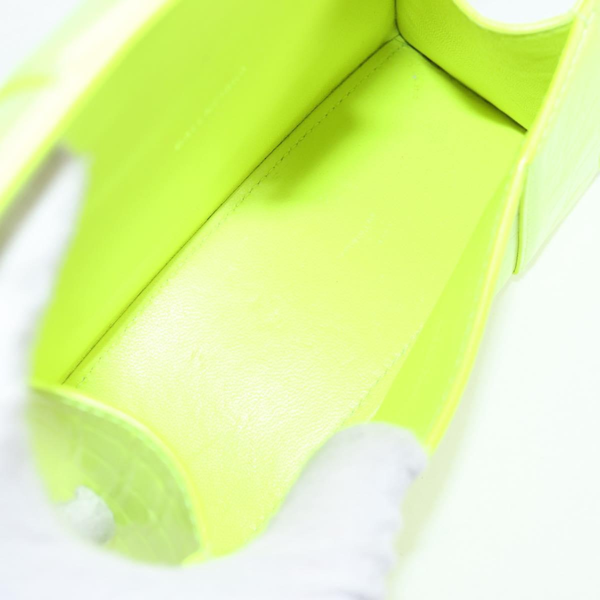 Balenciaga Hourglass Top Handle Bag Leather, GREEN, LEATHER, Handbag