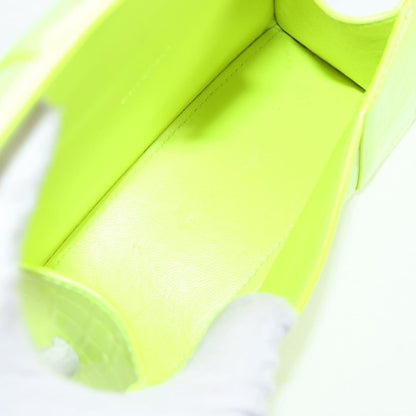 Balenciaga Hourglass Top Handle Bag Leather, GREEN, LEATHER, Handbag