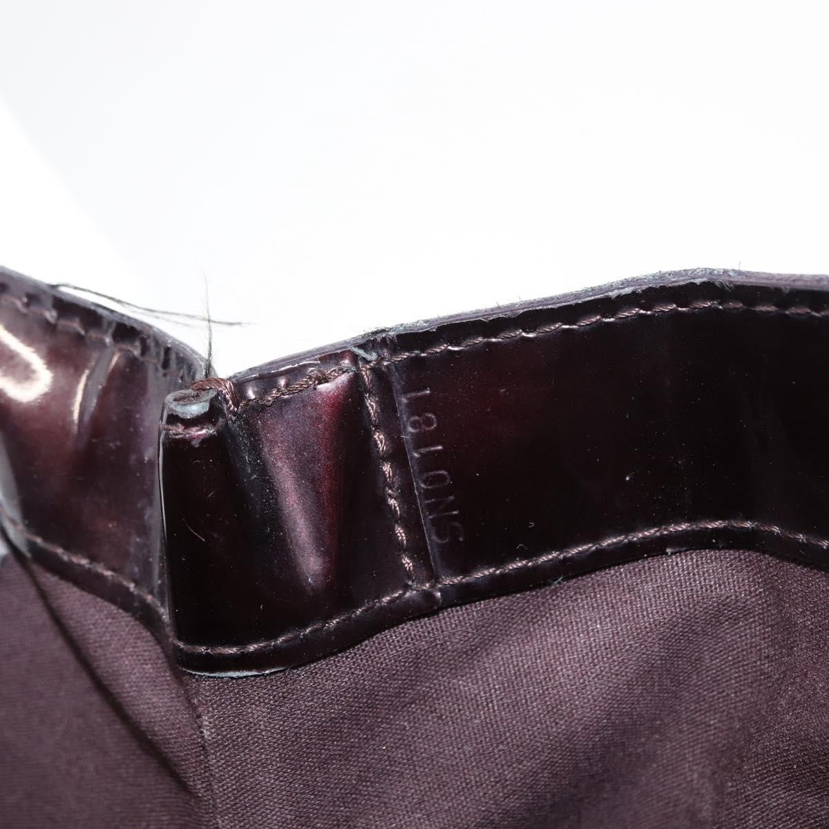 Louis Vuitton Wilshire Handbag Monogram Vernis, PURPLE, PATENT_LEATHER, Handbag