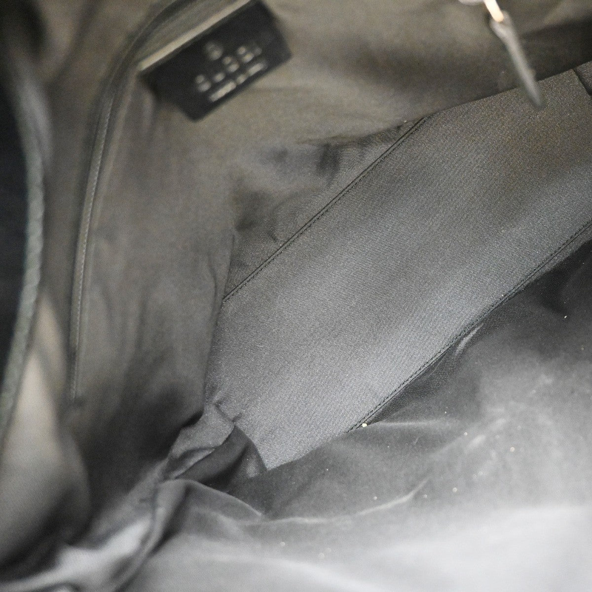 Gucci Double Pocket Tote GG Canvas, BLACK, CANVAS, Tote bag