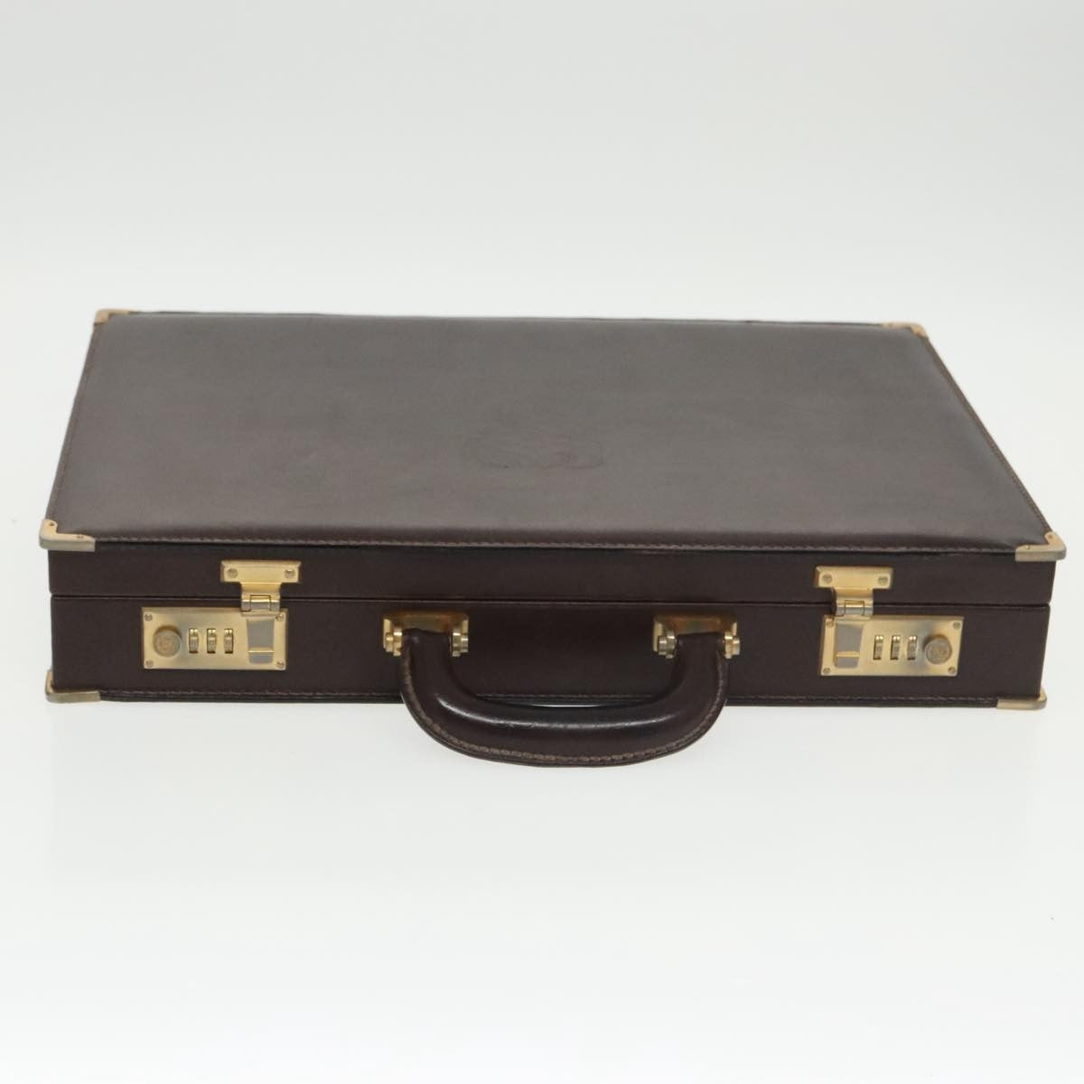 Loewe Anagram Business Leather, BROWN, LEATHER, Briefcase