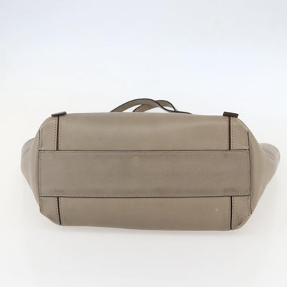 Chloe Milo Shopping Tote Leather, BEIGE, LEATHER, Tote bag