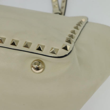 Valentino Garavani Rockstud Tote Soft Leather, WHITE, LEATHER, Tote bag