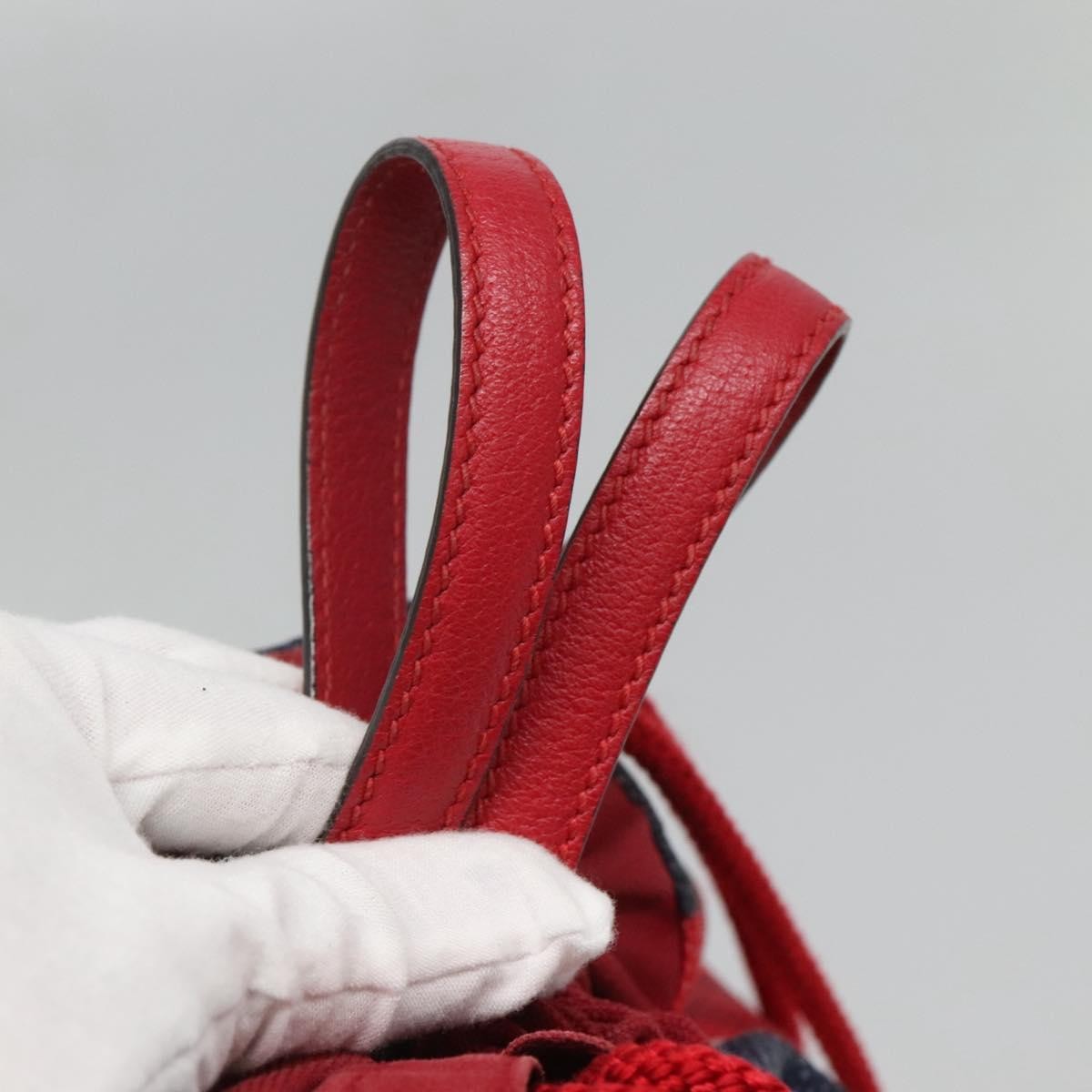 Gucci Logo Drawstring Backpack Striped Canvas, MULTICOLOUR, CANVAS, Backpack