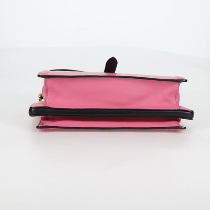 Prada Belle Top Handle Bag City Calf, PINK, LEATHER, Handbag
