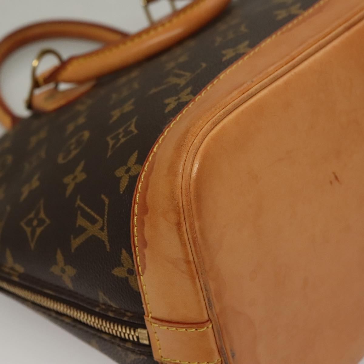 Louis Vuitton Alma Handbag Monogram Canvas, BROWN, CANVAS, Handbag
