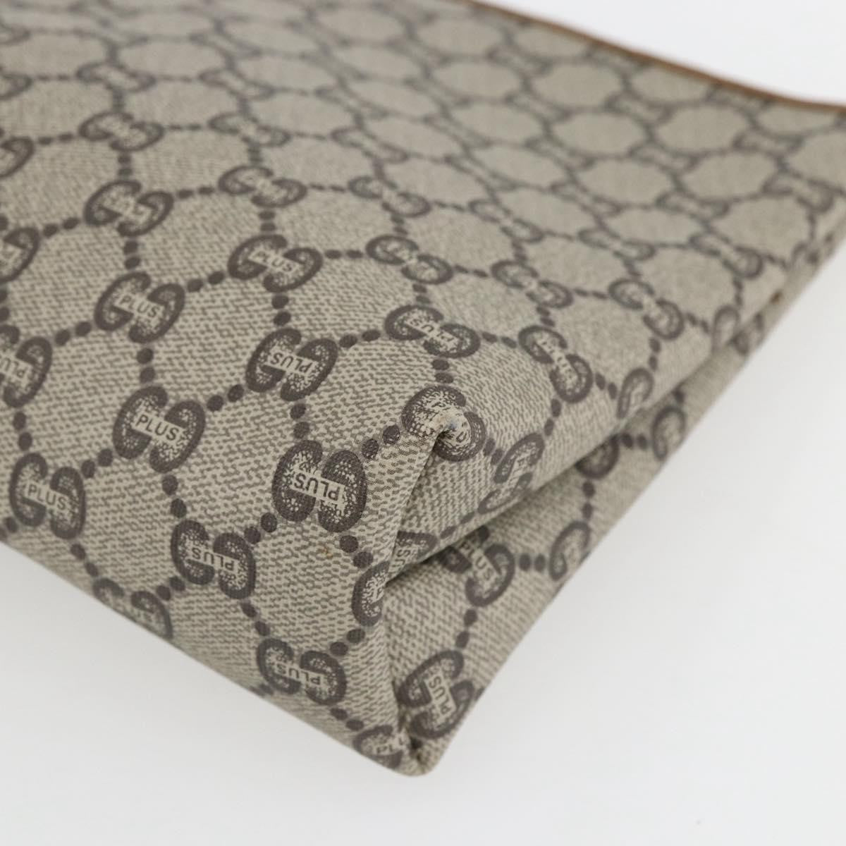 Gucci GG Plus Supreme Pouch Canvas, BEIGE, PVC, Clutche & pouche