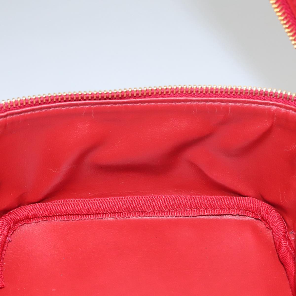 Chanel Vintage Timeless Cosmetic Case Caviar, RED, LEATHER, Clutche & pouche