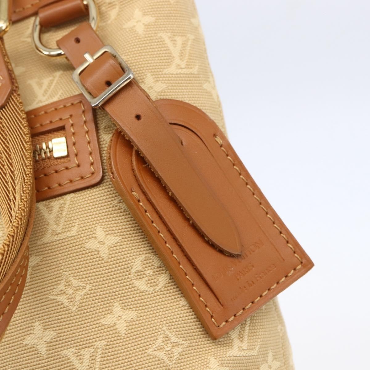 Louis Vuitton Lucille Handbag Mini Lin, BEIGE, CANVAS, Handbag
