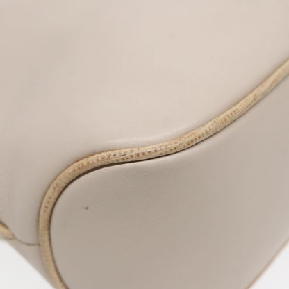 Celine Vintage Shoulder Bag Leather, Beige, Leather, Shoulder Bag