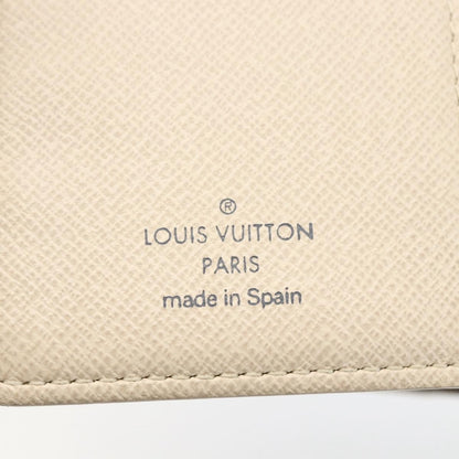 Louis Vuitton Agenda Cover Damier Azur, WHITE, CANVAS, Wallets