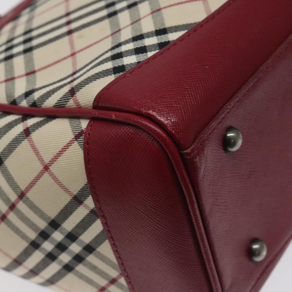 Burberry Nova Check Tote Leather, BEIGE, CANVAS, Tote bag