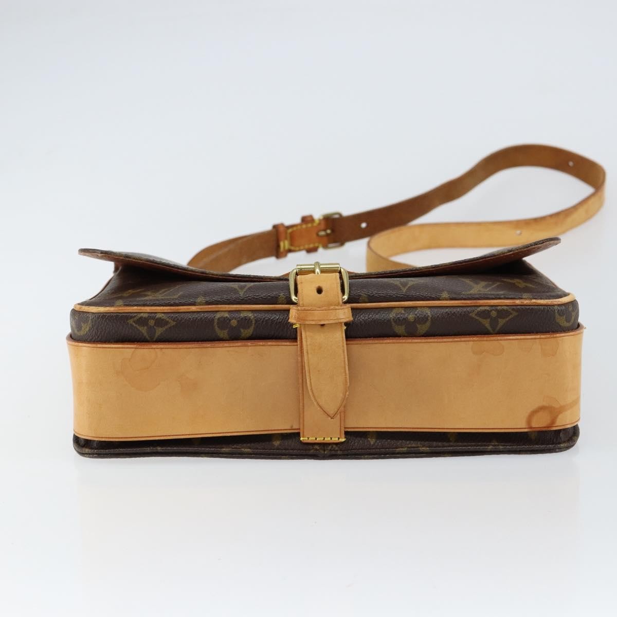 Louis Vuitton Cartouchiere Handbag Monogram Canvas, BROWN, CANVAS, Shoulder bag