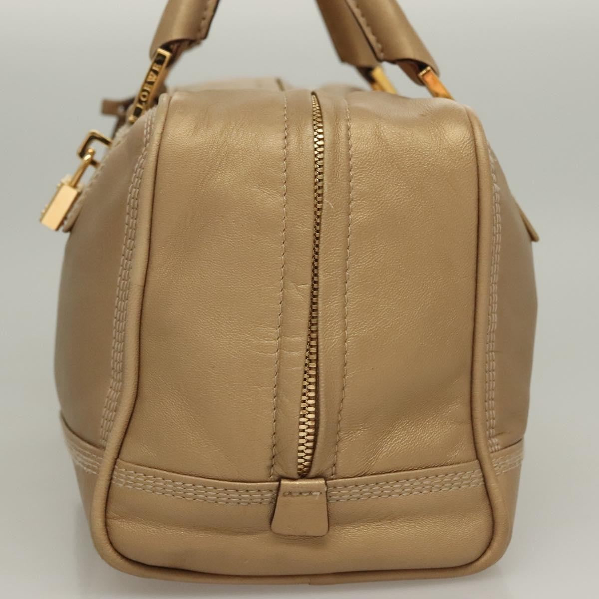 Loewe Amazona Bag Leather, GOLD, LEATHER, Handbag