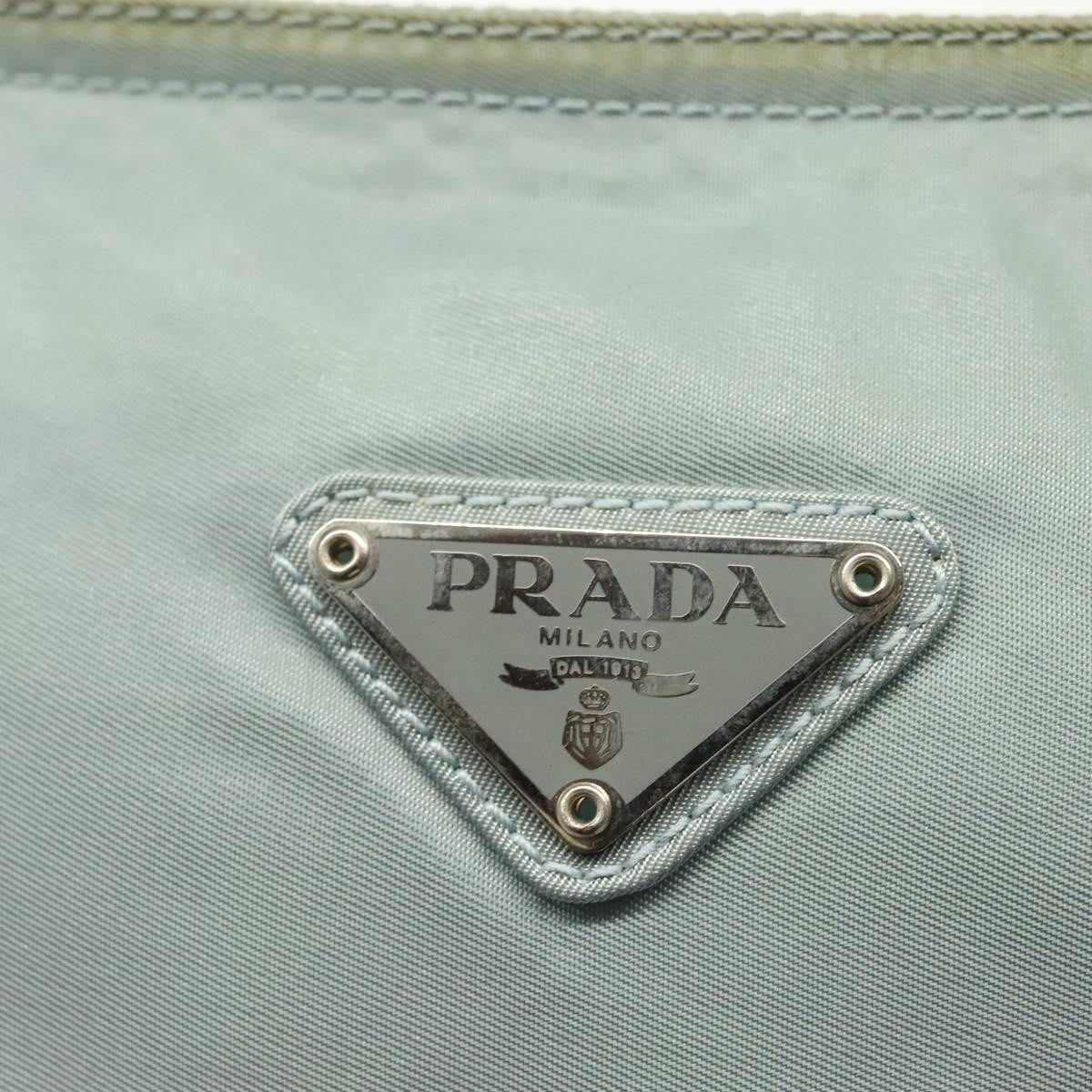 Prada Flat Messenger Bag Tessuto, BLUE, NYLON, Shoulder bag
