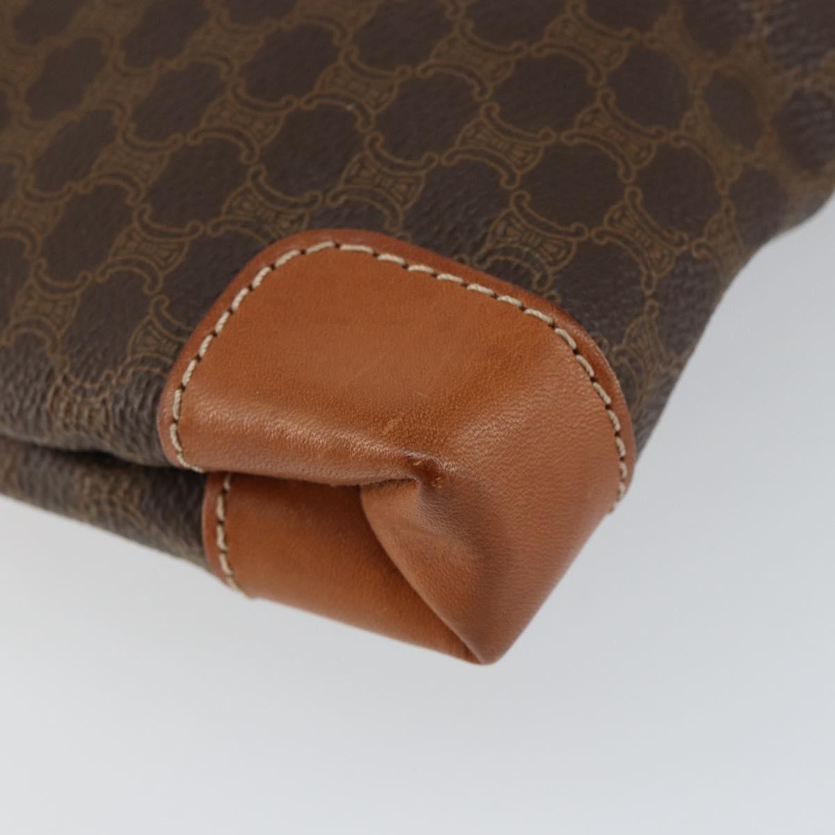 Celine Vintage Macadam Tote bag Canvas, BROWN, CANVAS, Tote bag