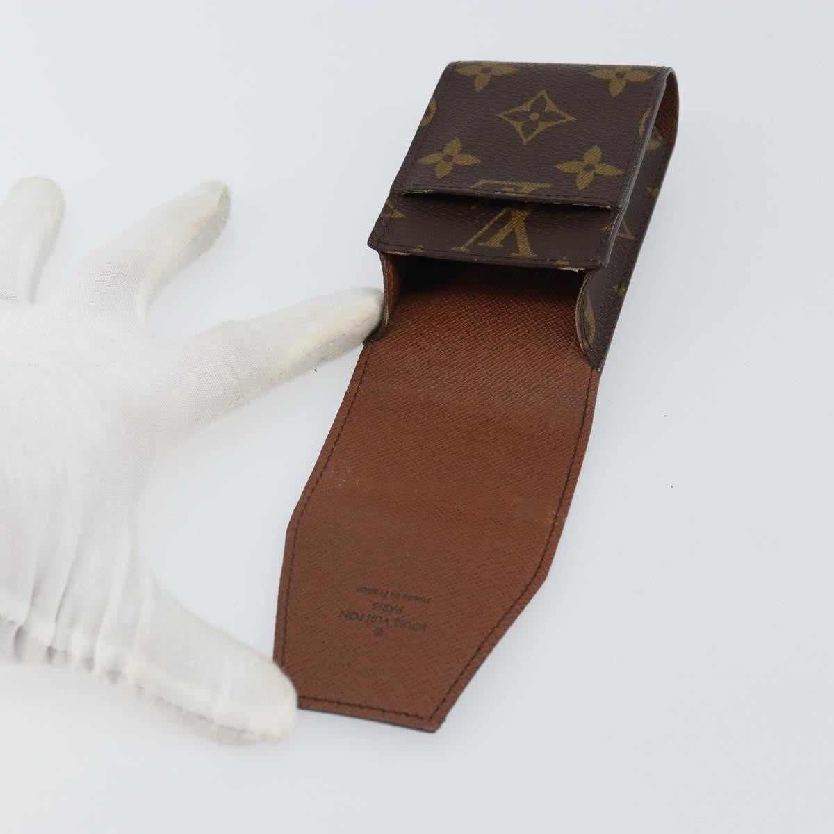 Louis Vuitton Etui Cigarette Case Monogram canvas, BROWN, CANVAS, Wallets