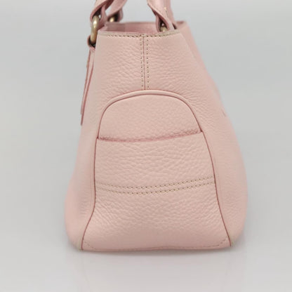 Celine Boogie Satchel Leather, PINK, LEATHER, Handbag