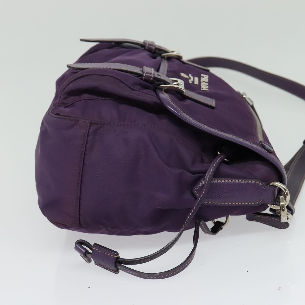 Prada Double Buckle Flap Camera Bag Tessuto, PURPLE, NYLON, Shoulder bag