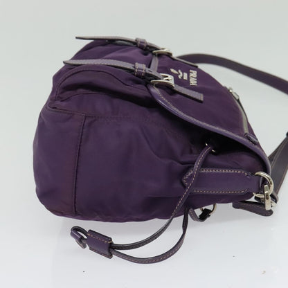 Prada Double Buckle Flap Camera Bag Tessuto, PURPLE, NYLON, Shoulder bag