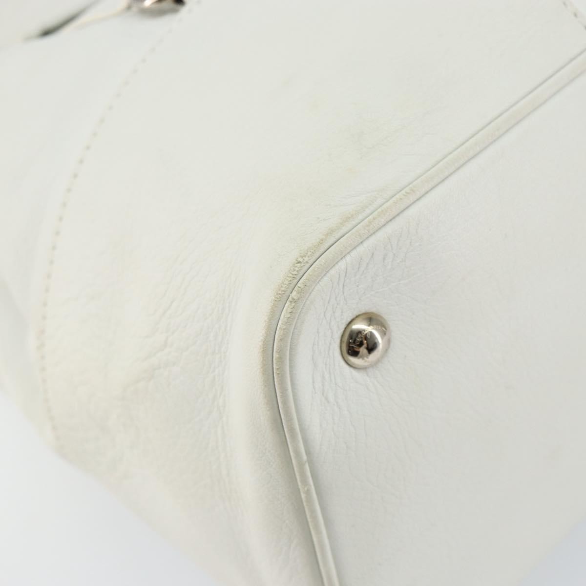 Salvatore Ferragamo Vala tote Leather, WHITE, LEATHER, Tote bag