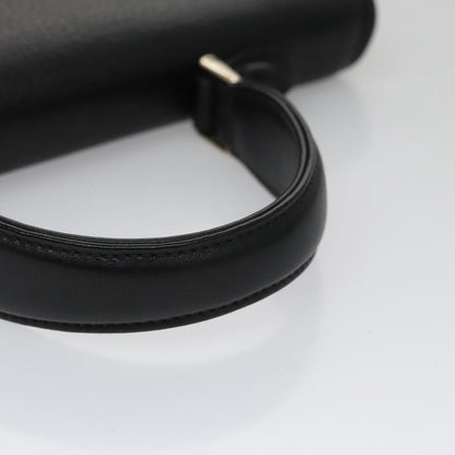 Burberry Vintage Handbag Leather, BLACK, LEATHER, Handbag