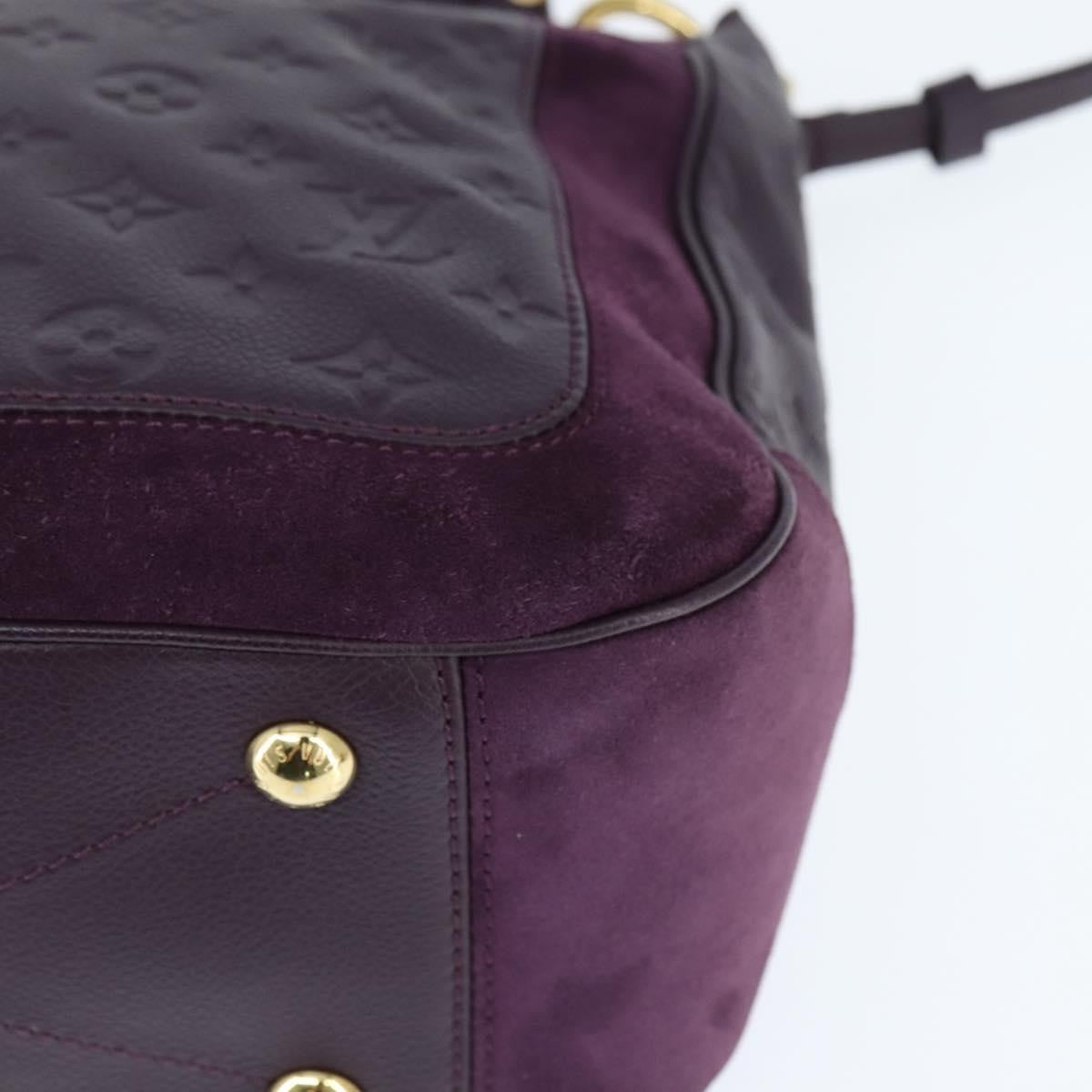 Louis Vuitton Audacieuse Handbag Monogram Empreinte Leather, PURPLE, LEATHER, Shoulder bag
