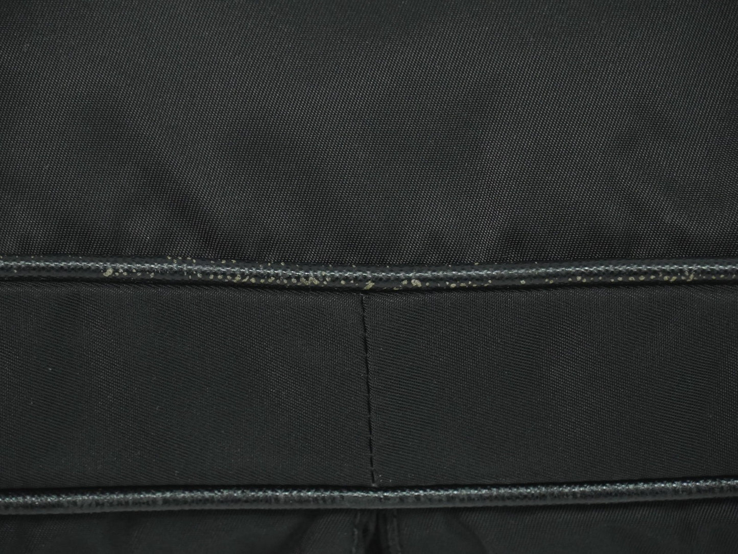 Prada Flat Messenger Bag Tessuto, BLACK, NYLON, Shoulder bag