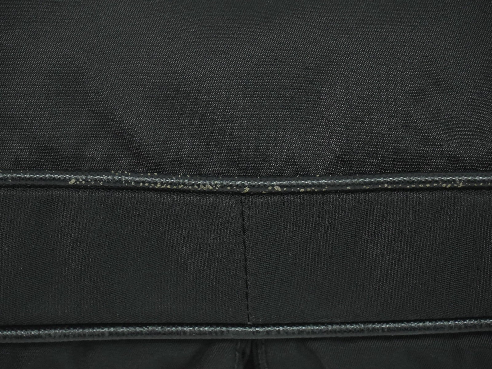 Prada Flat Messenger Bag Tessuto, BLACK, NYLON, Shoulder bag