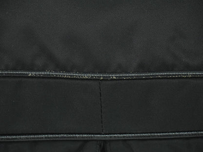 Prada Flat Messenger Bag Tessuto, BLACK, NYLON, Shoulder bag