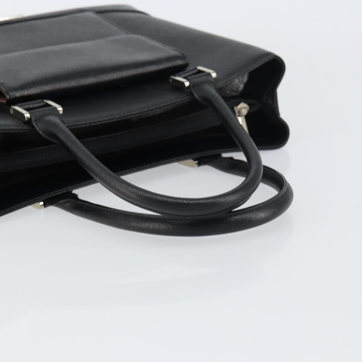 Burberry Vintage tote bag Leather, BLACK, LEATHER, Tote bag